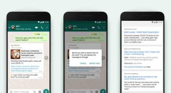 WhatsApp new feature Web Search to help users to fact-check messages